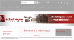 Desktop Screenshot of mediatheque-lecreusot.fr